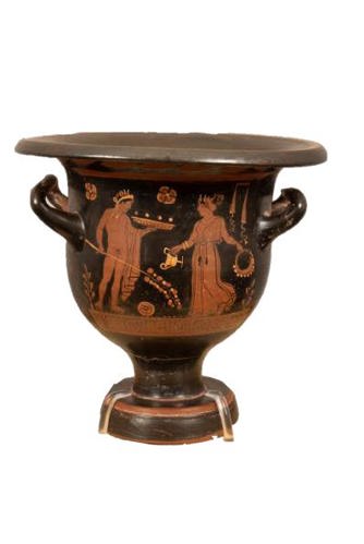 Hellenistic Krater - urn shape with figures