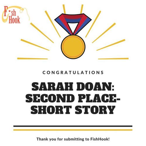 Second place Short Story to Sarah Doan