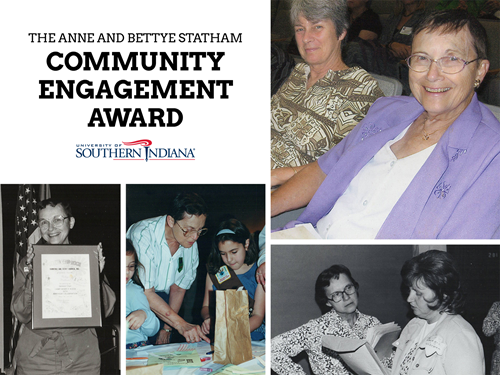 The Anne and Bettye Statham Community Engagement Award, photos of Anne and Bettye Statham