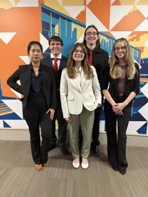 USI mock trial team group photo