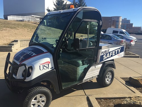 USI Public Safety safety cart with vehicle graphics