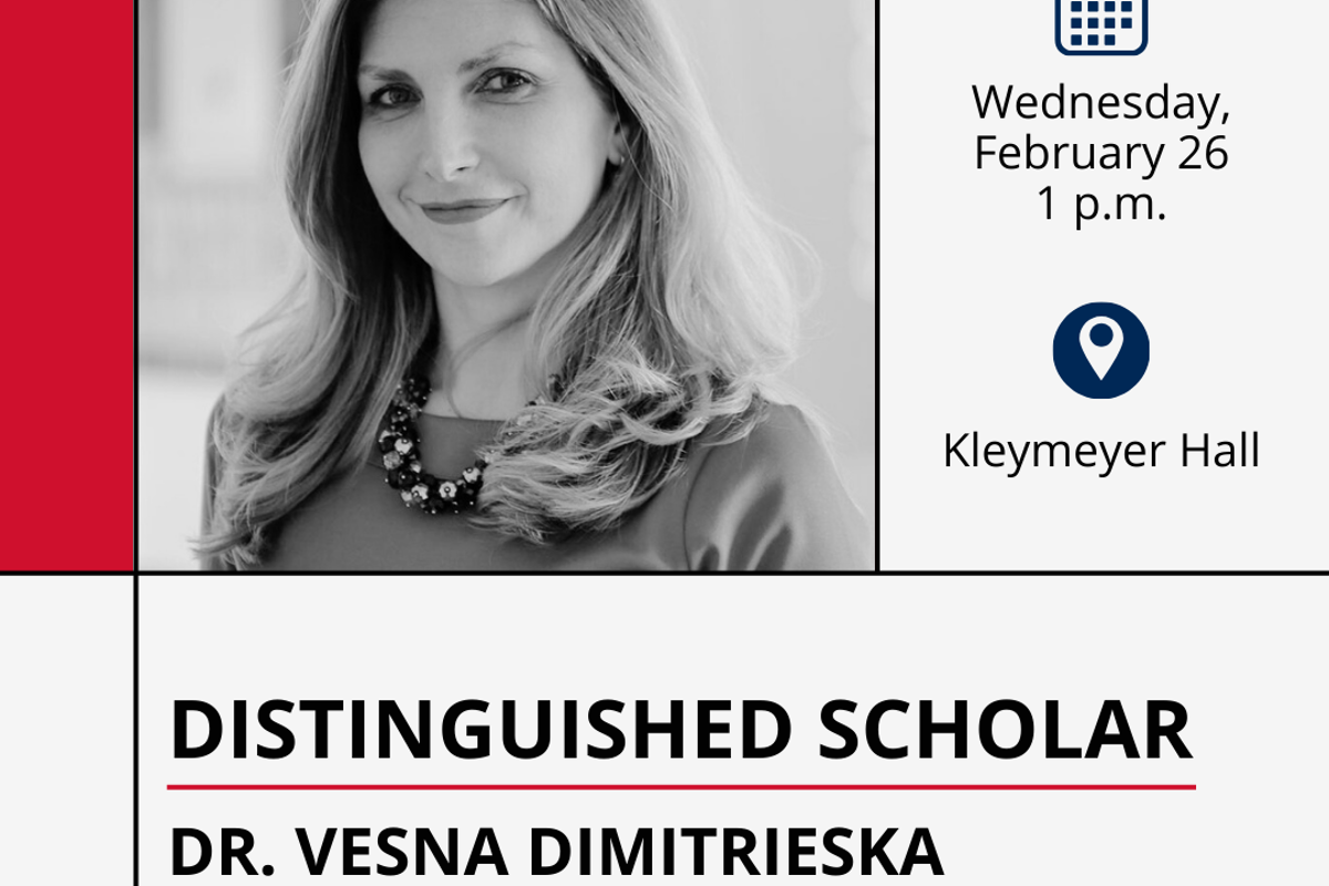 USI welcomes Dr. Vesna Dimitrieska as Distinguished Scholar presenter 