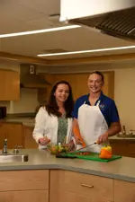 Campus life photo showing student activities and facilities