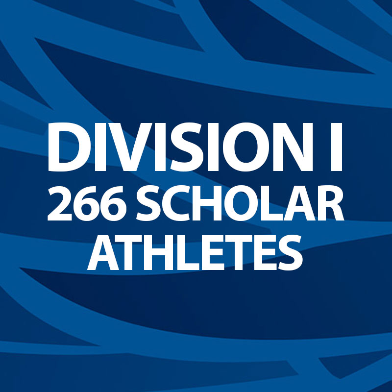division one 266 scholar athletes