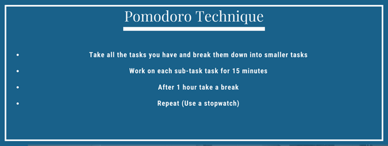 pomodoro technique