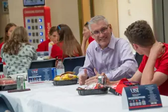 Campus life photo showing student activities and facilities