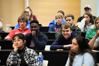 Campus life photo showing student activities and facilities