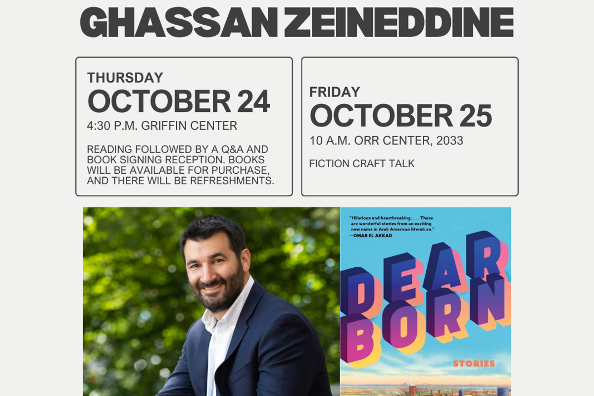 USI Southern Indiana Reading Series to present Ghassan Zeineddine  