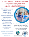 SANE Online Didactic Training Flier