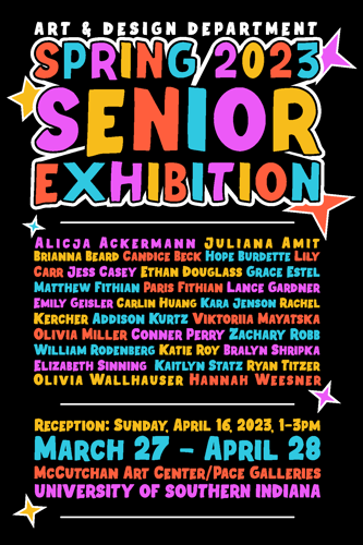 Art & Design Department Senior Seminar Poster