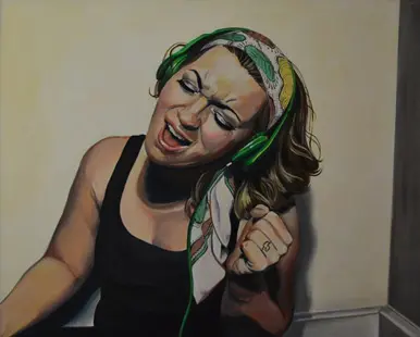 Be Loud, acrylic on canvas, Tanna Carman-Small