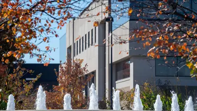 Campus life photo showing student activities and facilities