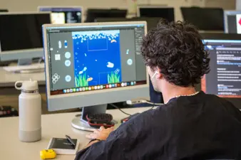 Campus life photo showing student activities and facilities