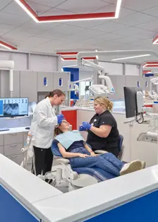 Campus life photo showing student activities and facilities