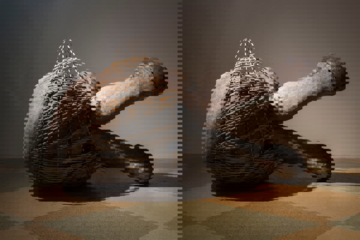 Melanie Cooper Pennington Asleep in the Boat, 2019. Mixed Media, 4.5' x 5' x 9'. Courtesy Pennington.