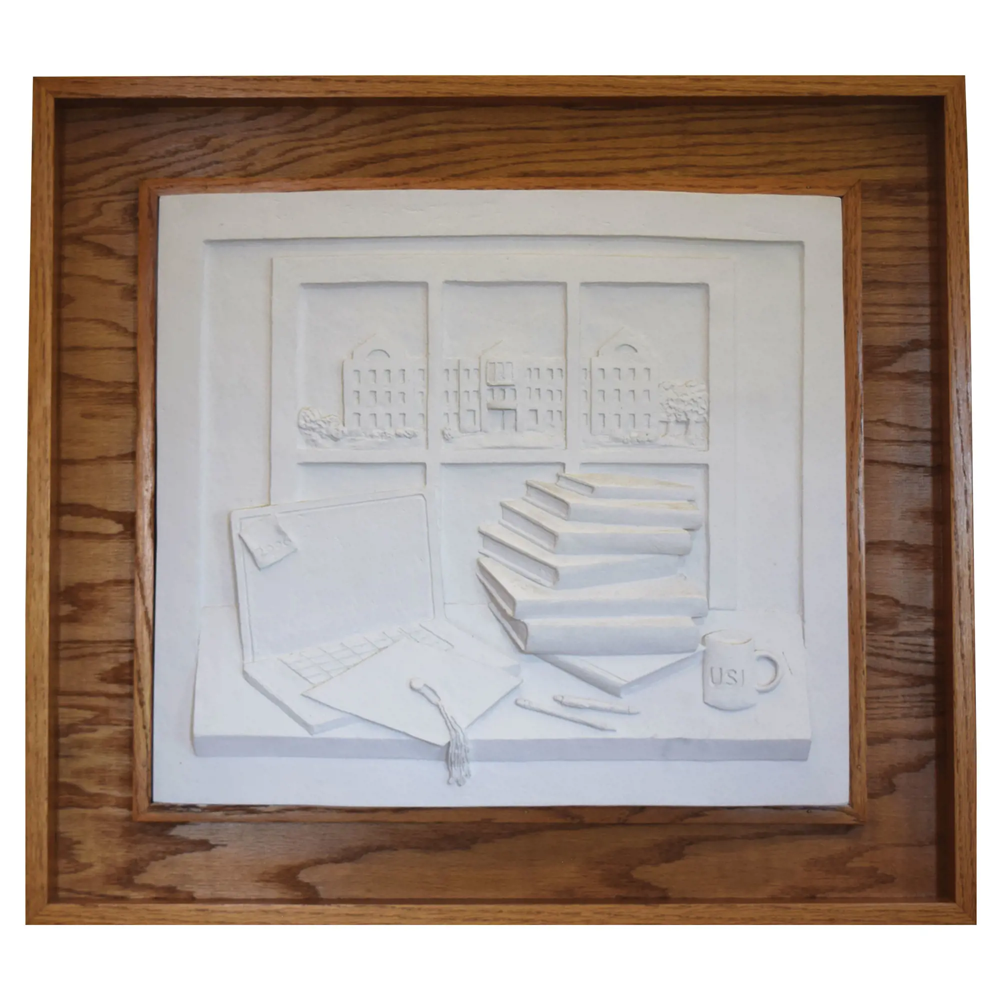 Rice Library Sculptural Reliefs