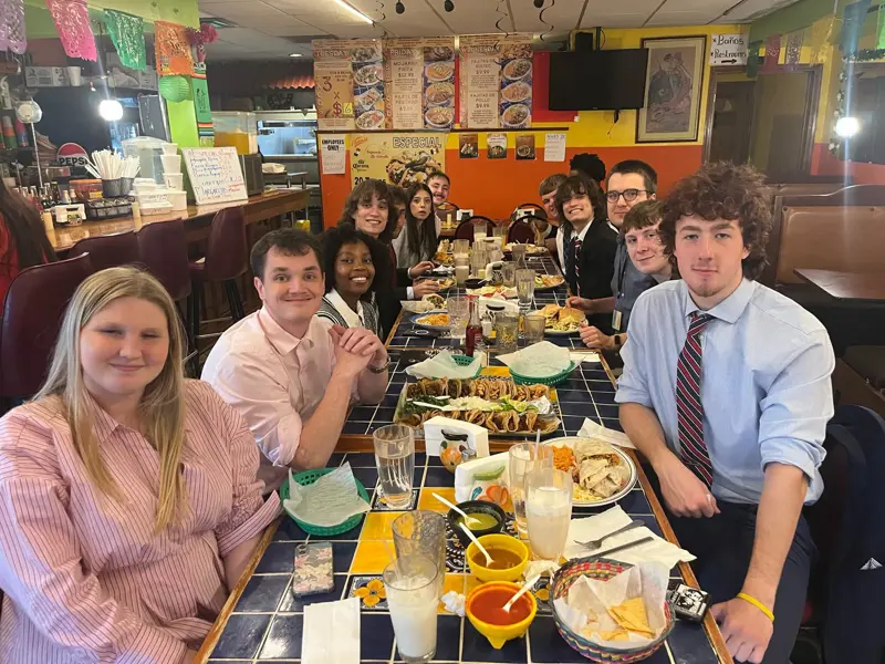 AMA Students eat Lunch