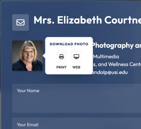 Select Print or Web to download