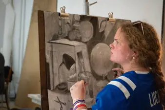 Campus life photo showing student activities and facilities