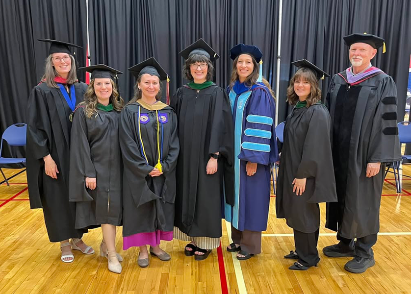 Dental faculty at graduation