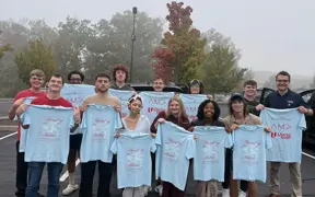 USI's AMA Chapter poses before heading to Wisconsin-Whitewater