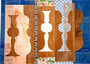 Rudy Pozzatti, Vases and Cellos?, Relief, paper, and wood, 2013