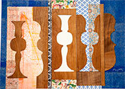 Abstract image of vases and cellos.