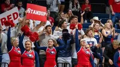 Campus life photo showing student activities and facilities