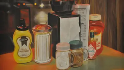 Recession Still Life, Kathryn Waters, pastel, 2014