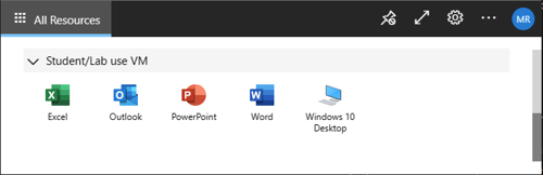 Screenshot of Remote Desktop Homepage