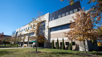 Campus life photo showing student activities and facilities