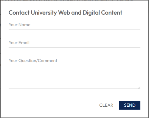 USI Email Modal Example