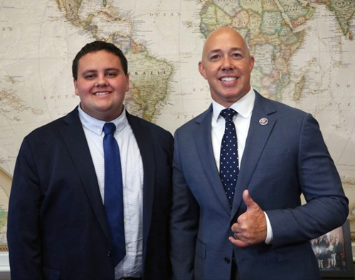 Tommy Kautzman with Congressman Brian Mast