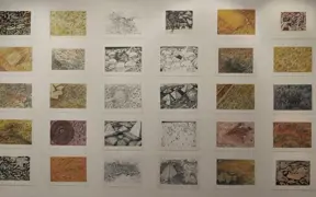 Small works, ink and watercolor, 11 inches x 14 inches each, varied dates