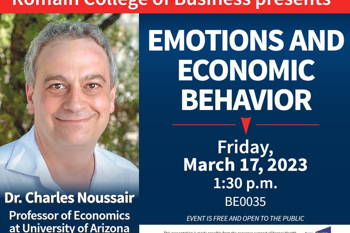 USI Romain College of Business presentation to focus on experimental method in economics and its societal impact 